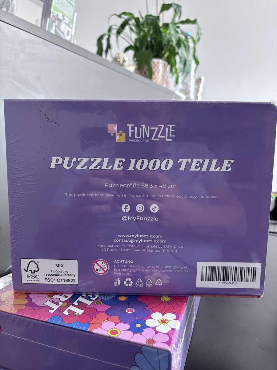 Puzzle 1000 elementów – kolorowe kwiaty, wzór dekoracyjny