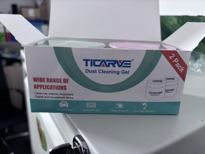 TICARVE Dust Cleaning Gel 2-Pack – żel do czyszczenia klawiatury, samochodu i elektroniki
