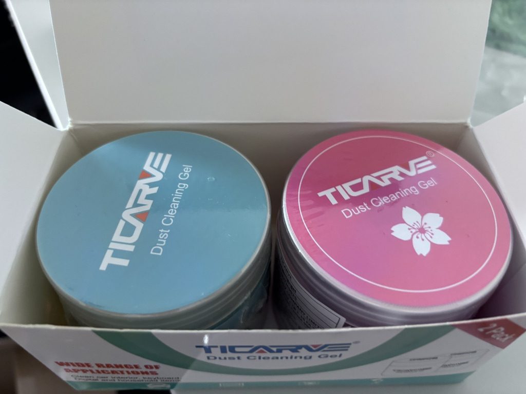 TICARVE Dust Cleaning Gel 2-Pack – żel do czyszczenia klawiatury, samochodu i elektroniki