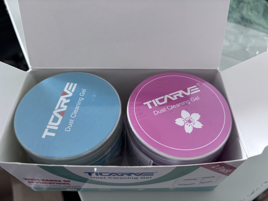 TICARVE Dust Cleaning Gel 2-Pack – żel do czyszczenia klawiatury, samochodu i elektroniki