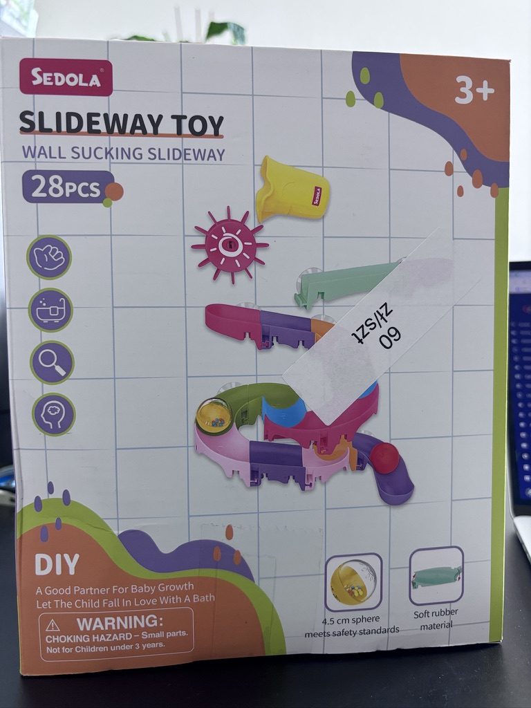 Sedola Slideway Toy – wodny tor do kąpieli na przyssawki, 28 elementów, 3+