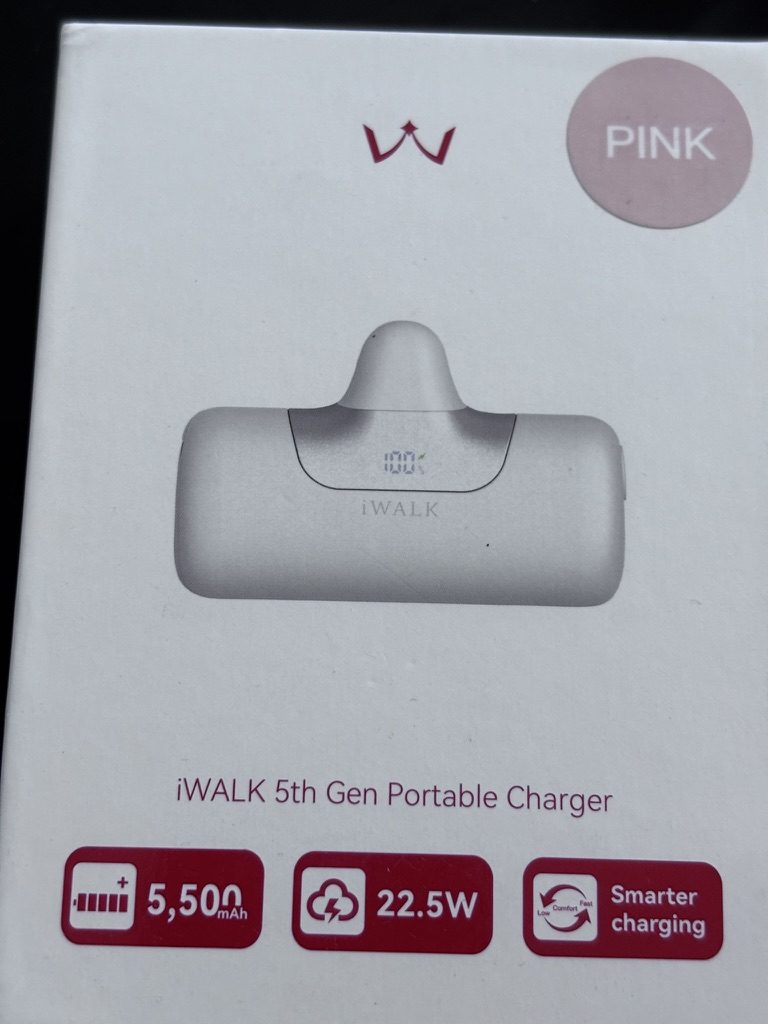 iWALK LinkPod 5 – Powerbank USB-C 5500 mAh 22.5W Fast Charge | Różowy
