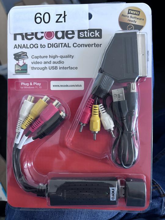 Nero Recode Stick – grabber USB do digitalizacji kaset VHS i nagrań analogowych