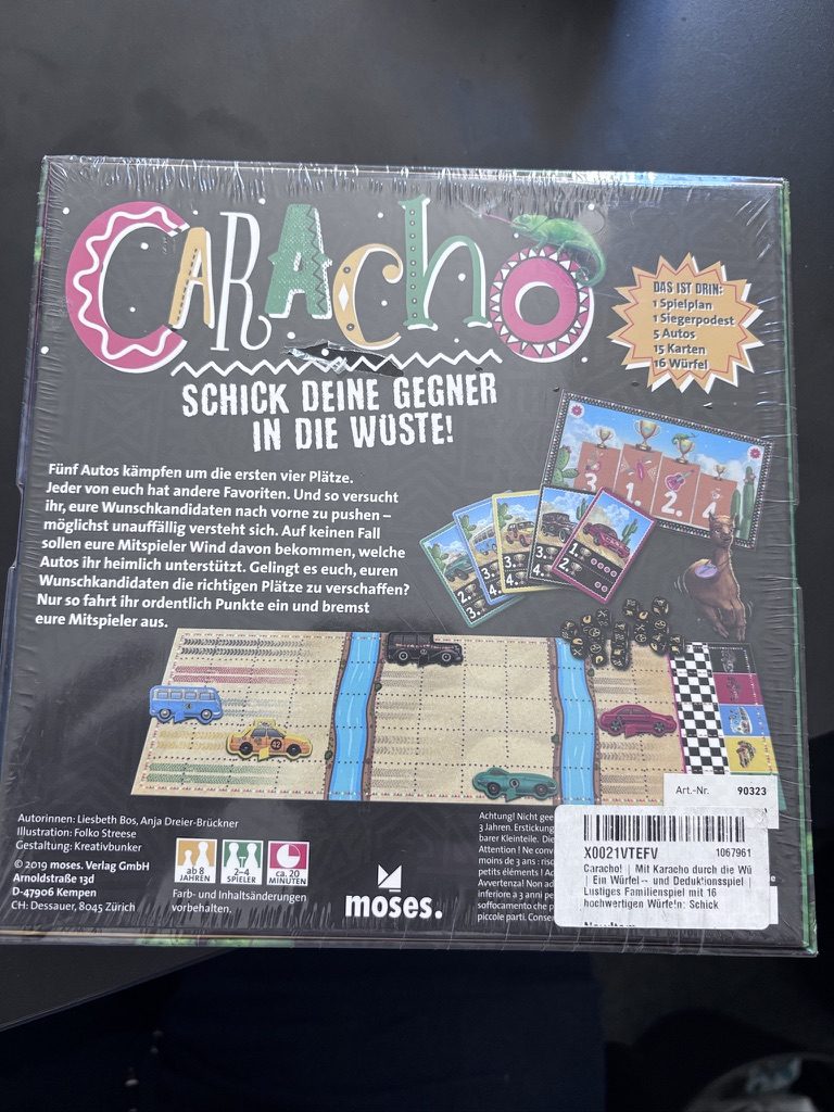 Caracho! – gra planszowa wyścigowa Moses Verlag, rodzinna gra strategiczna 8+