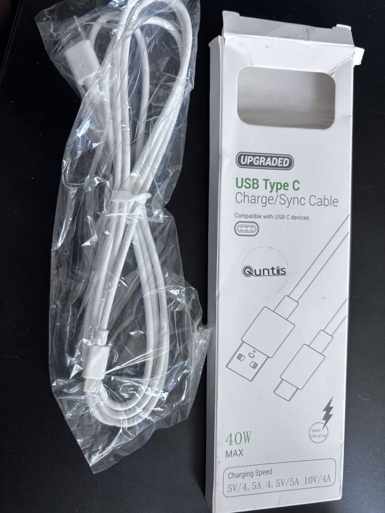 Quntis USB-A → USB-C 40W – kabel do ładowania i transmisji danych