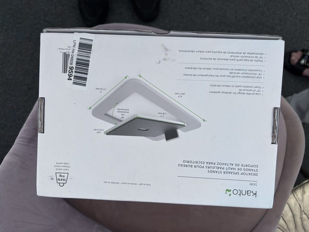 Kanto Desktop Speaker Stand 56W White – podstawki pod głośniki biurkowe – nowe