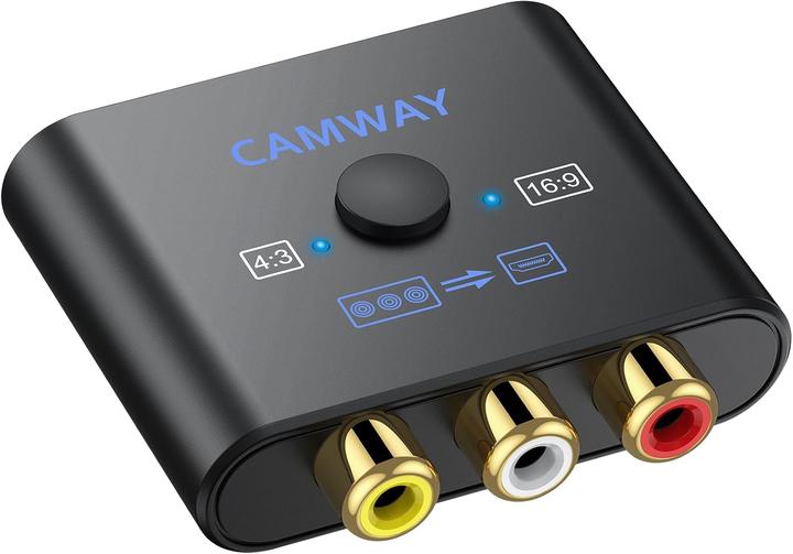 CAMWAY Konwerter AV (RCA/Cinch) → HDMI 1080P