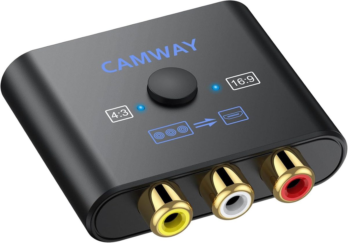 CAMWAY Konwerter AV (RCA/Cinch) → HDMI 1080P