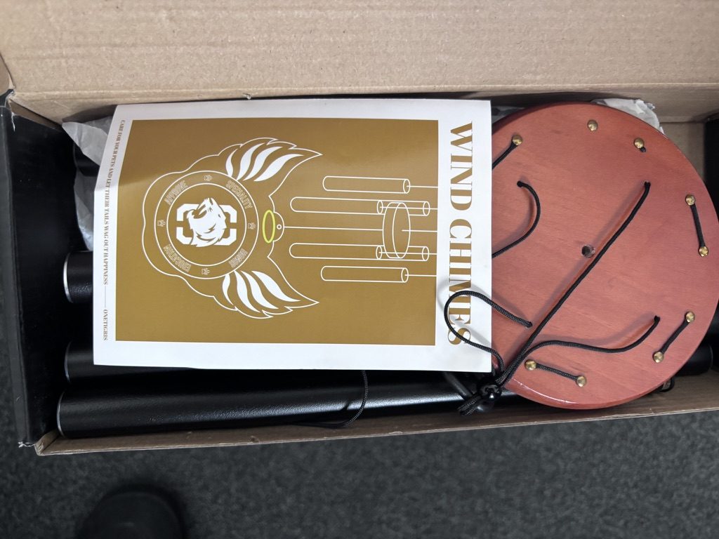 Drewniany dzwonek wietrzny „Wind Chimes” – relaksujący dźwięk do ogrodu, na taras lub balkon