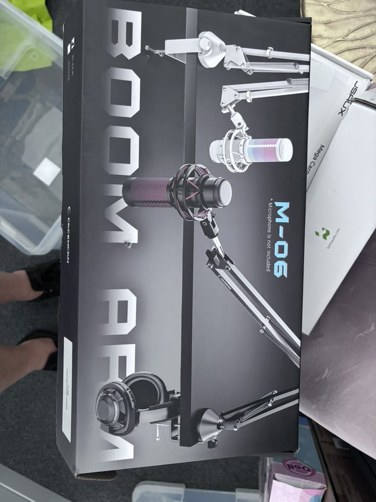 CACENCAN M05 – profesjonalne ramię mikrofonowe 360° do biurka, udźwig 2,5 kg