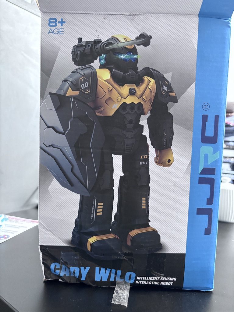 Interaktywny robot Cady Wilo JJRC – sterowanie pilotem i gestami, światła, tryb demo, 8+