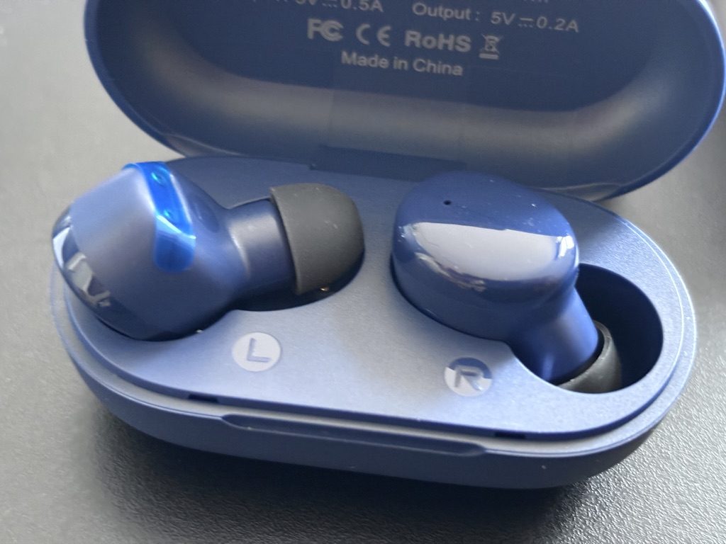 Bezprzewodowe słuchawki Bluetooth V9i TWS z etui ładującym